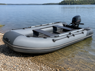 Моторная лодка ПВХ 390 см с мотором 20 л.с.