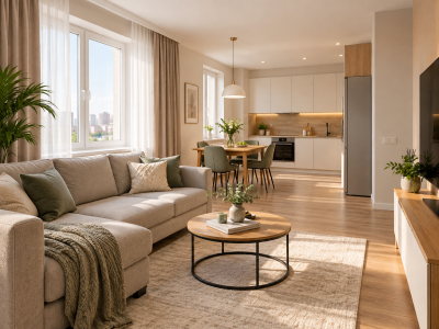 2-комнатная квартира, 54 м², 7/12 этаж